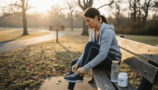 Woman preparing for morning fitness routine