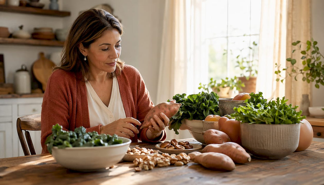 Nutritionist reviewing foods rich in zinc and magnesium