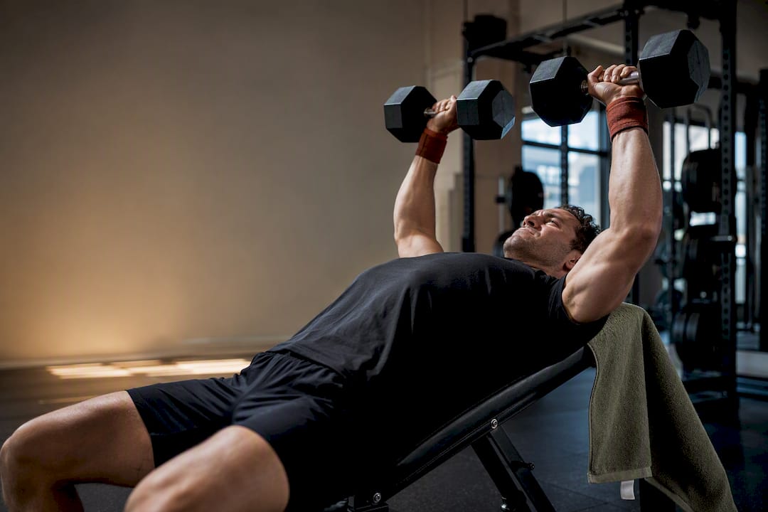 Athlete completing an additional strength-training set