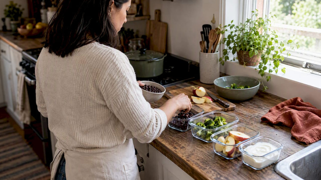 Portioning common trigger foods in a kitchen