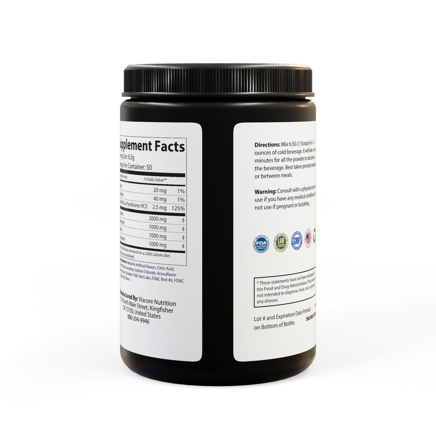 Nutribliss BCAA Supplement, Grape (325g, 11.46oz, 50 servings)