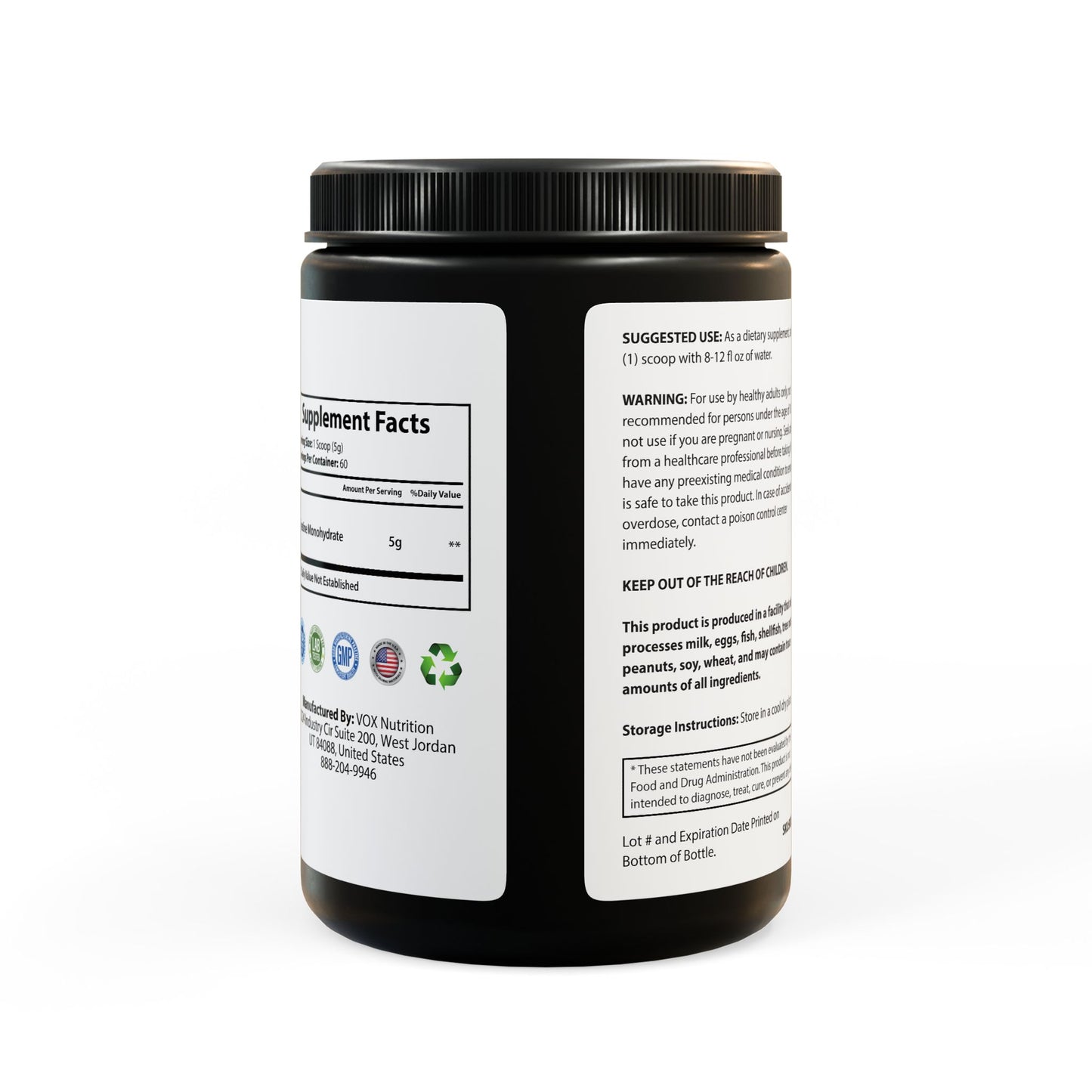 Nutribliss Creatine Monohydrate Supplement (300g, 10.58oz)