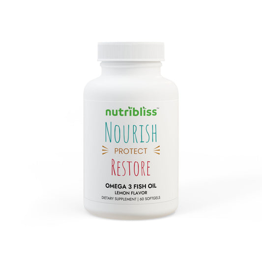 Nutribliss Omega 3 Fish Oil Supplement (60 Softgels)