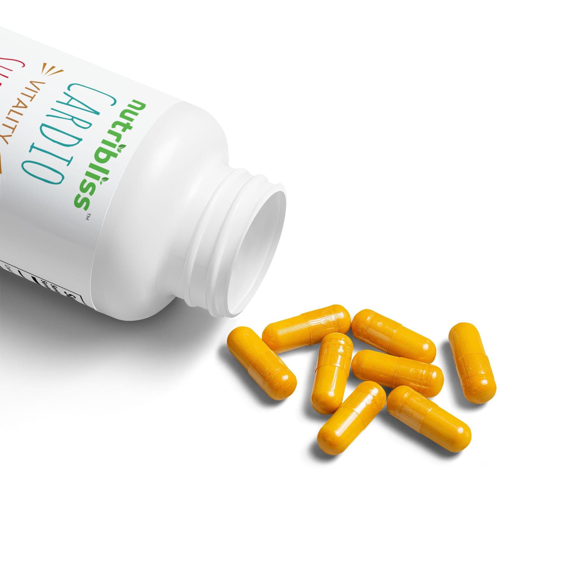 Nutribliss CoQ10 Ubiquinone | Antioxidant & Cardiovascular Support (30 Capsules)- capsules opened.