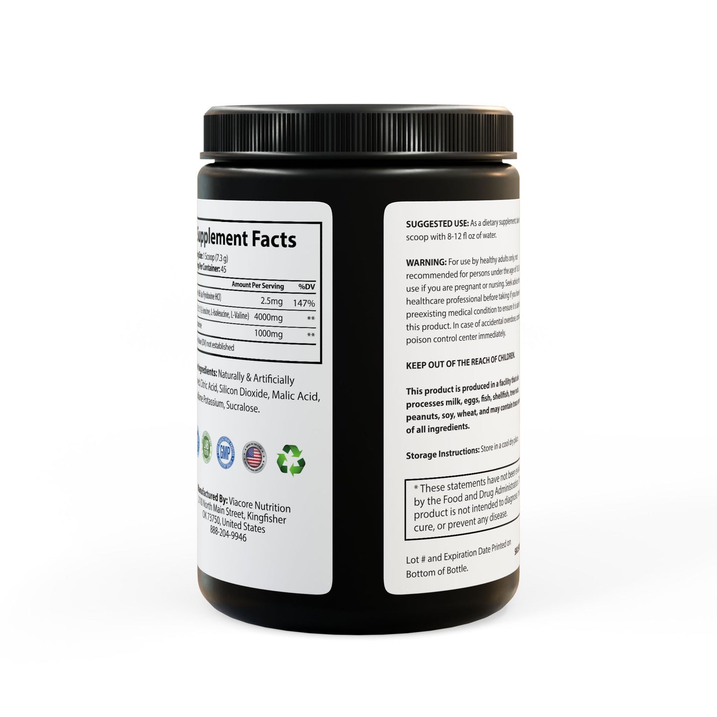 Nutribliss BCAA Supplement, WaterMelon (325g, 11.46oz, 50 servings)