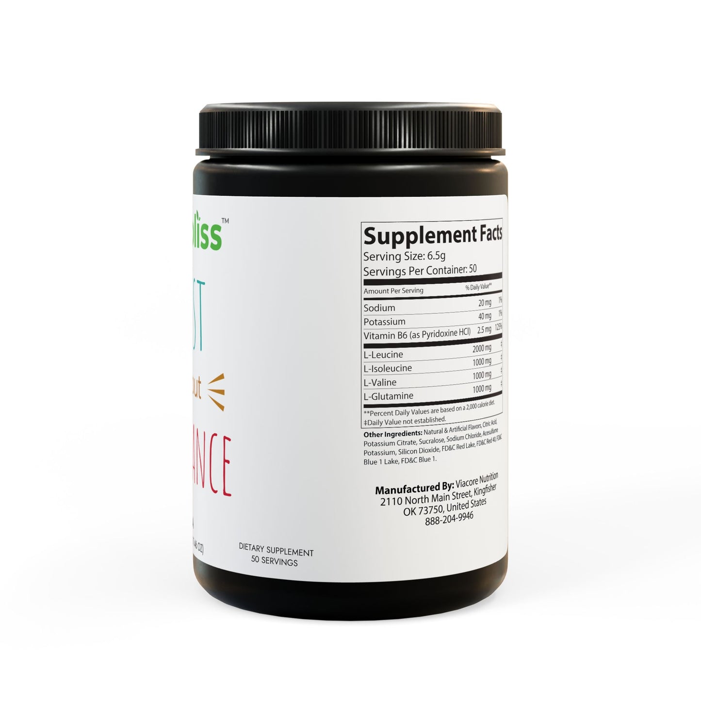 Nutribliss BCAA Supplement, Grape (325g, 11.46oz, 50 servings)