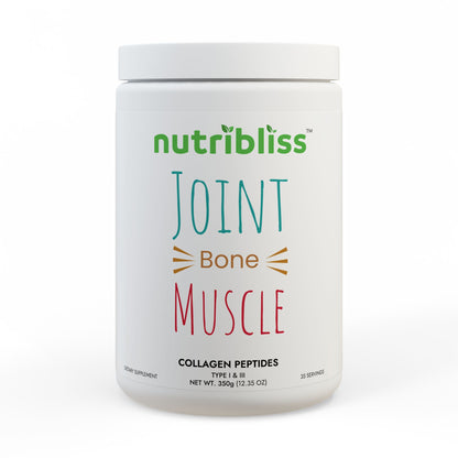 Nutribliss Grass-Fed Collagen Peptides Type I & III Supplement (350g, 12.3oz)
