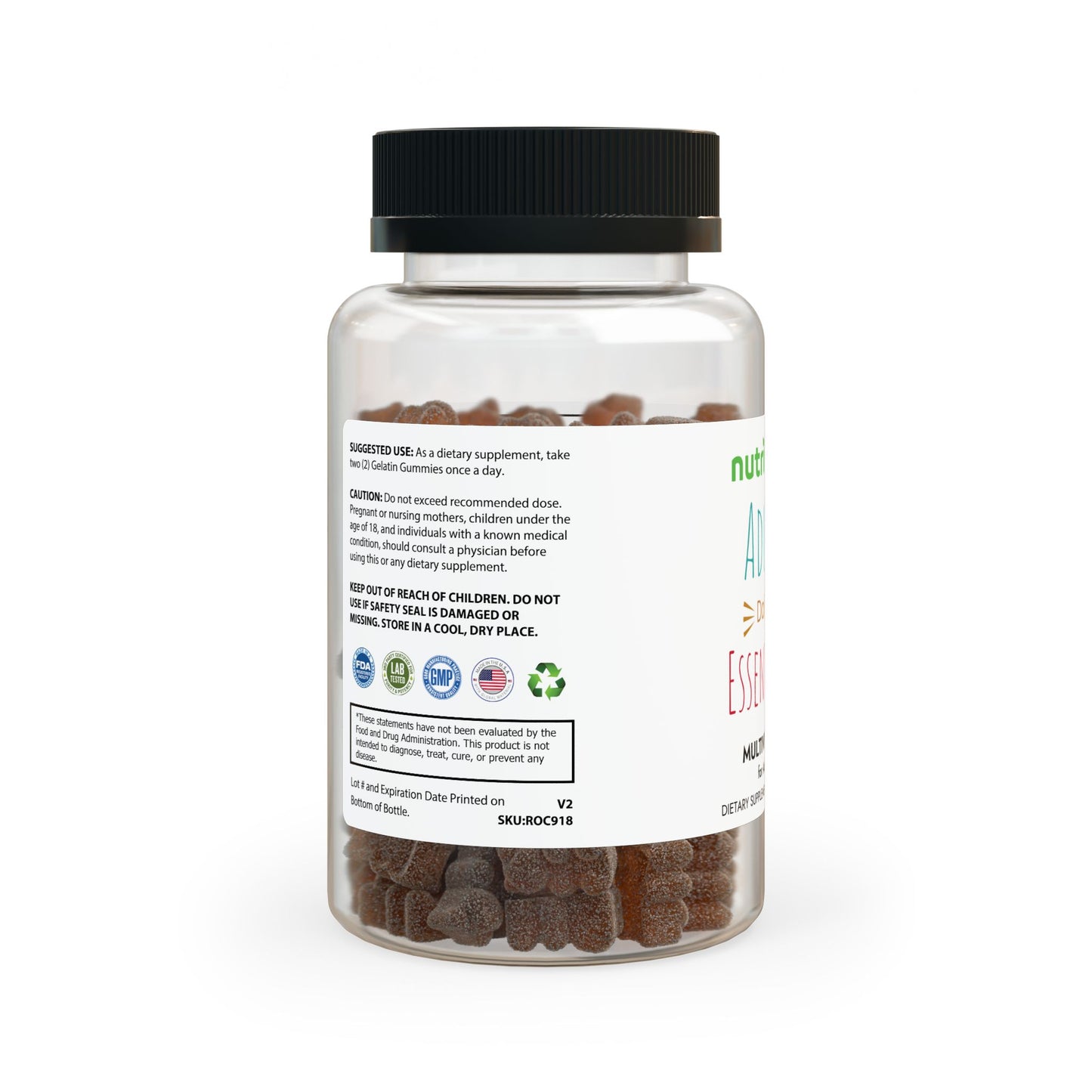 Nutribliss Multivitamin Gummies for Adults (60 Gummies)