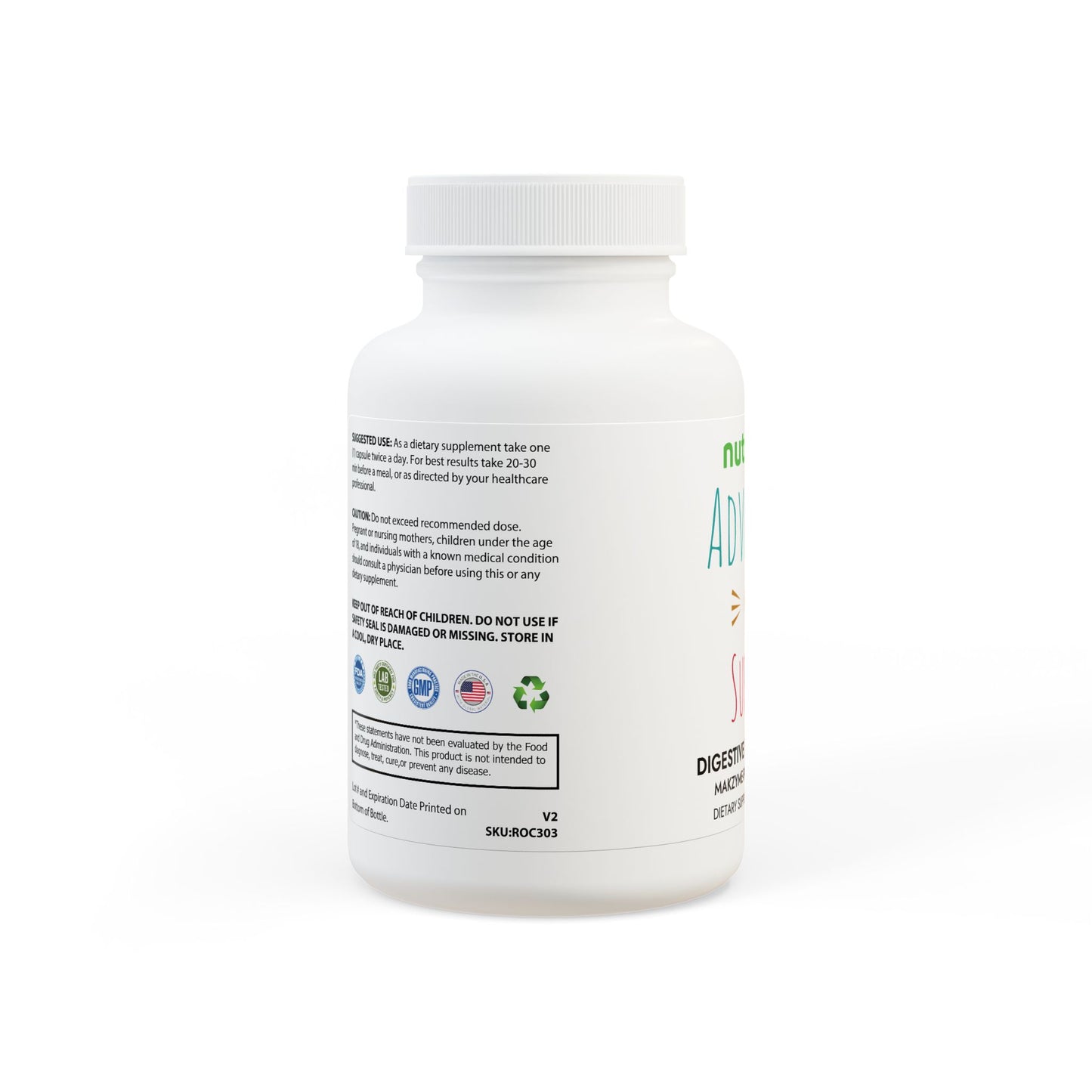 Nutribliss Digestive Enzyme Blend Supplement (60 Capsules)