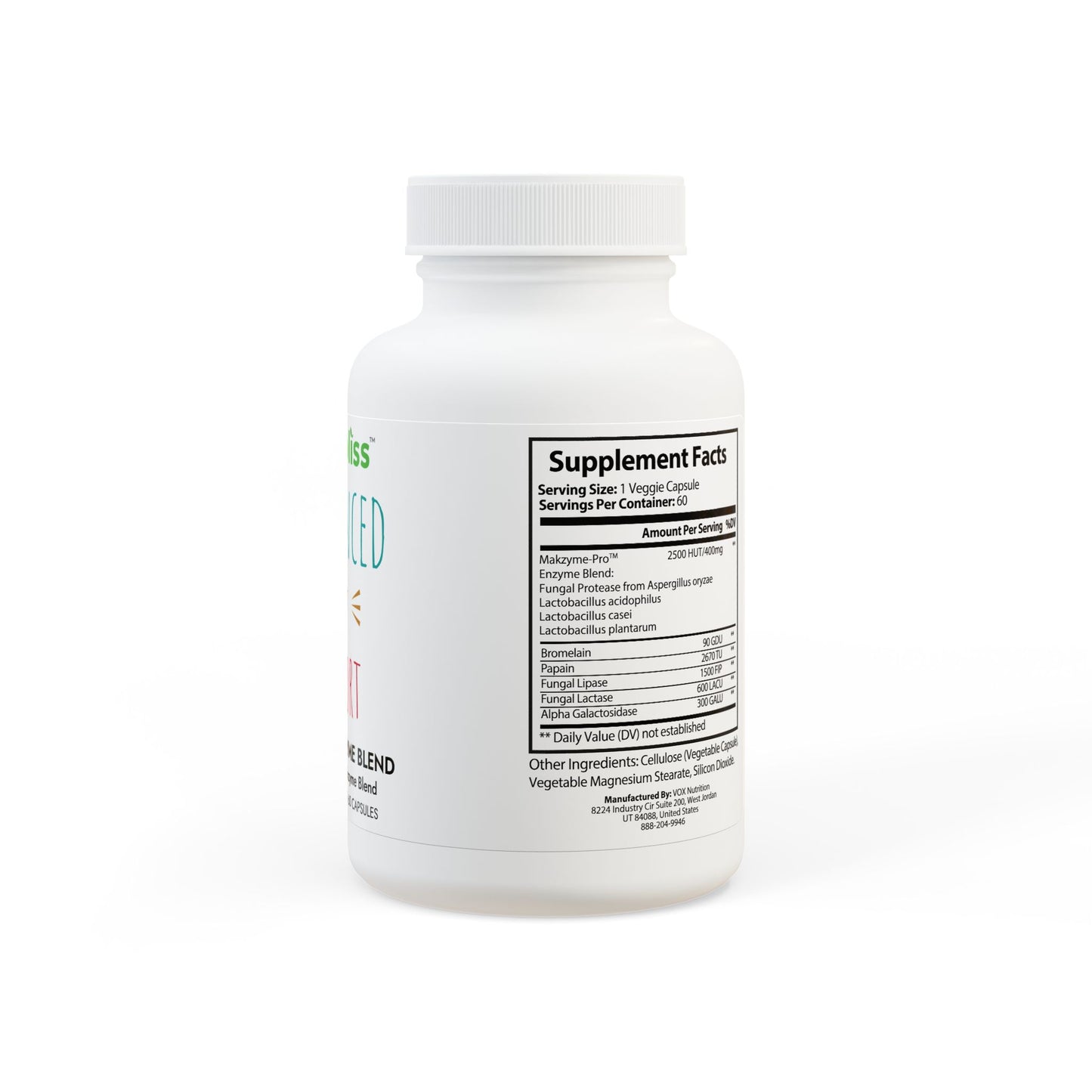 Nutribliss Digestive Enzyme Blend Supplement (60 Capsules)