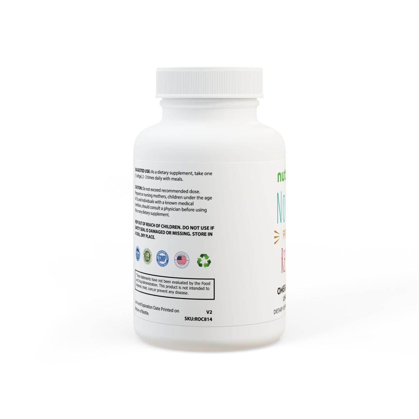 Nutribliss Omega 3 Fish Oil Supplement (60 Softgels)
