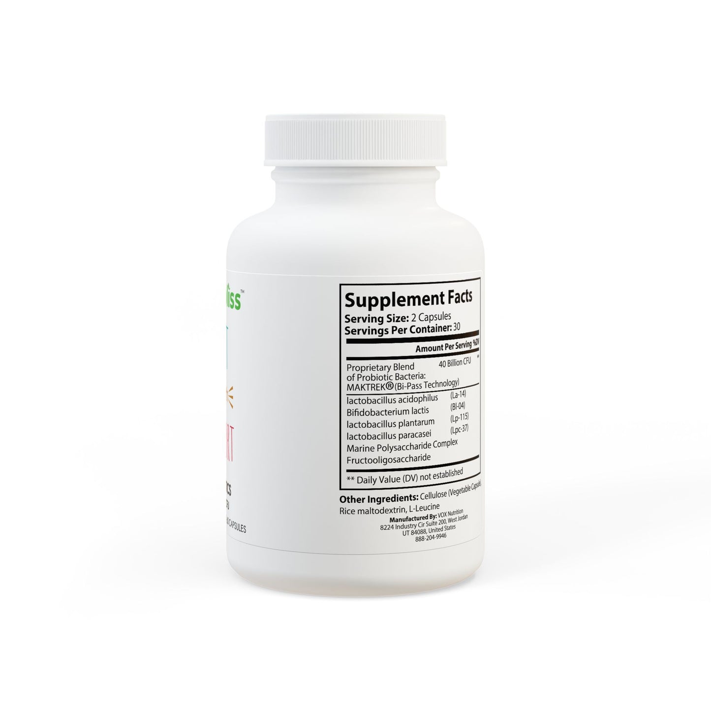 Nutribliss Probiotics Supplement (60 Capsules)