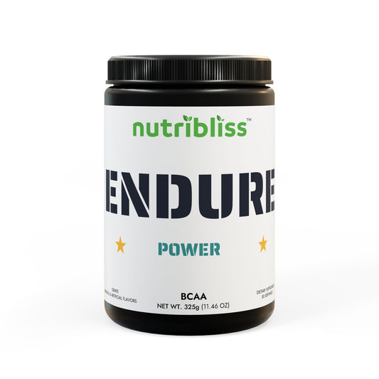 Nutribliss BCAA Supplement, Grape (325g, 11.46oz, 50 servings) jar front