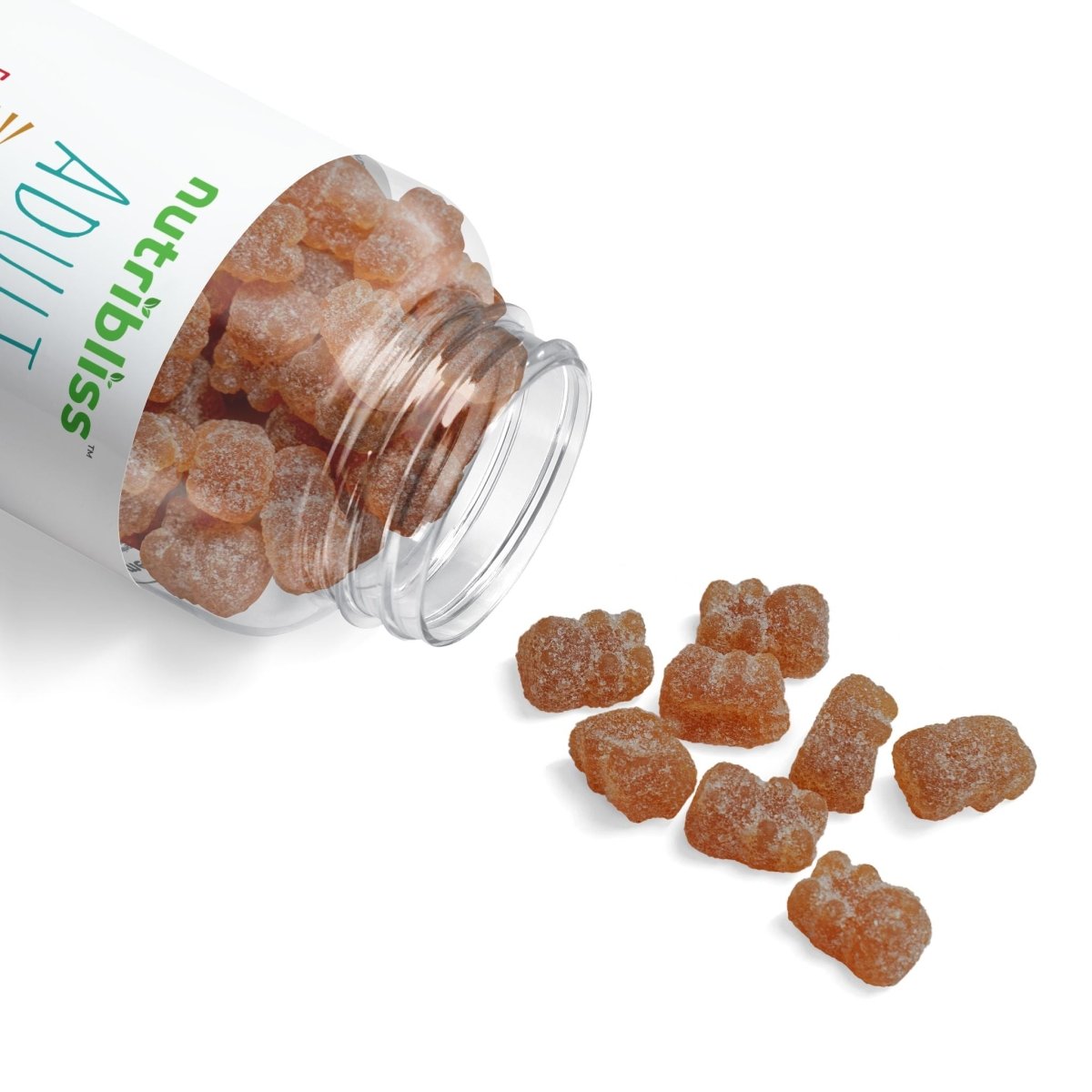 Nutribliss Multivitamin Gummies for Adults bottle open