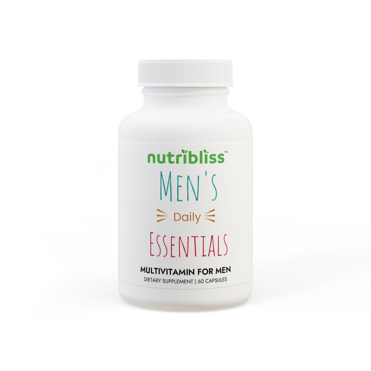 Nutribliss Multivitamin for Men Supplement bottle front