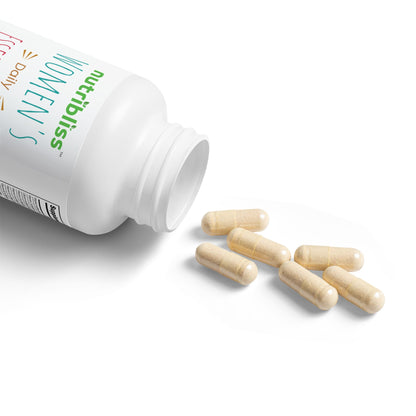 Nutribliss Multivitamin for Women Supplement bottle open
