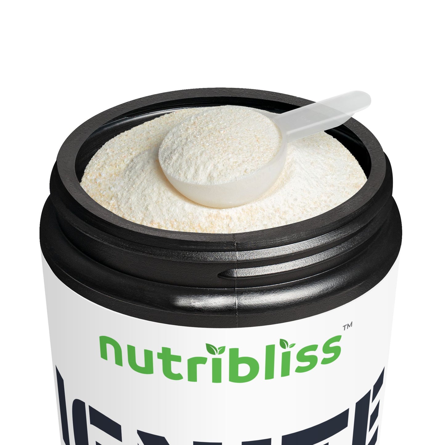 Nutribliss Pre-Workout Supplement, Watermelon (300g, 10.58oz) jar open