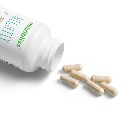 Nutribliss Sleep Formula Supplement bottle open