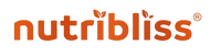 Nutribliss logo in orange for brand ribbon