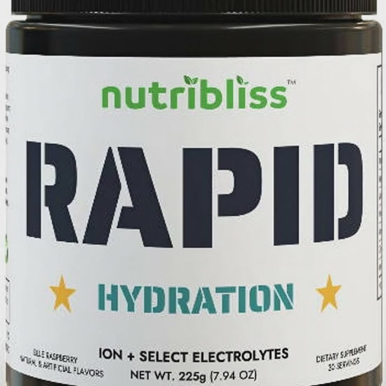 Nutribliss ION + Select Electrolyte Rapid Hydration (225g, 7.9oz) video