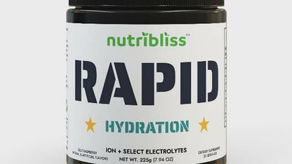 Nutribliss ION + Select Electrolyte Rapid Hydration (225g, 7.9oz) video