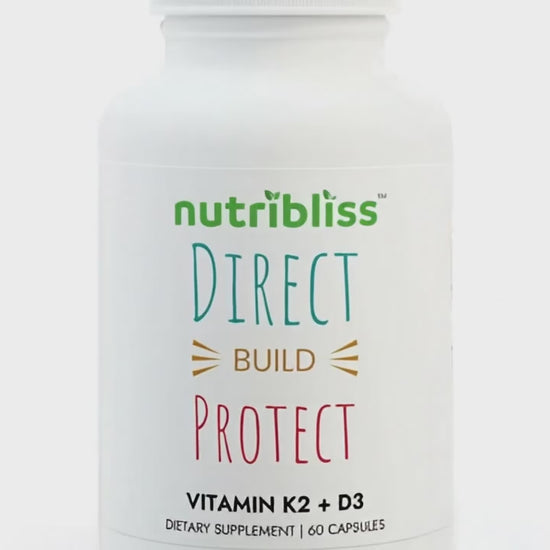 Nutribliss Vitamin k2 and d3 with bioperine video