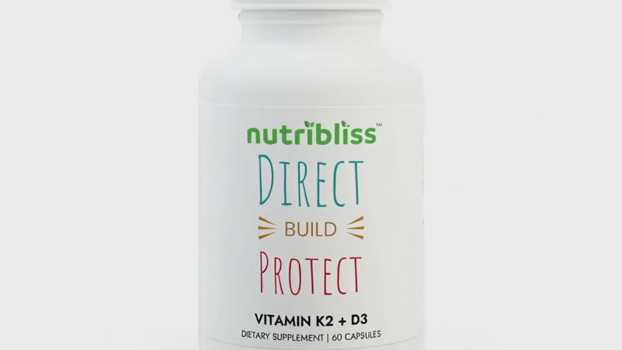 Nutribliss Vitamin k2 and d3 with bioperine video