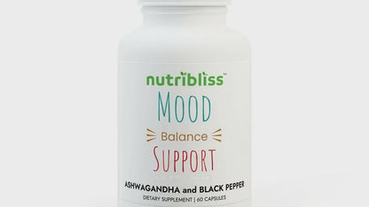 Nutribliss Ashwagandha and Black Pepper Supplement bottle video